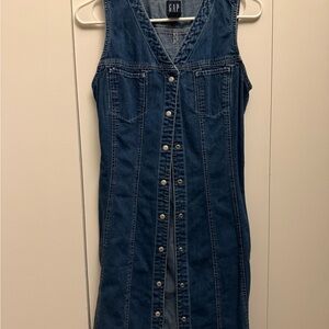 GAP Denim Button-Down Dress